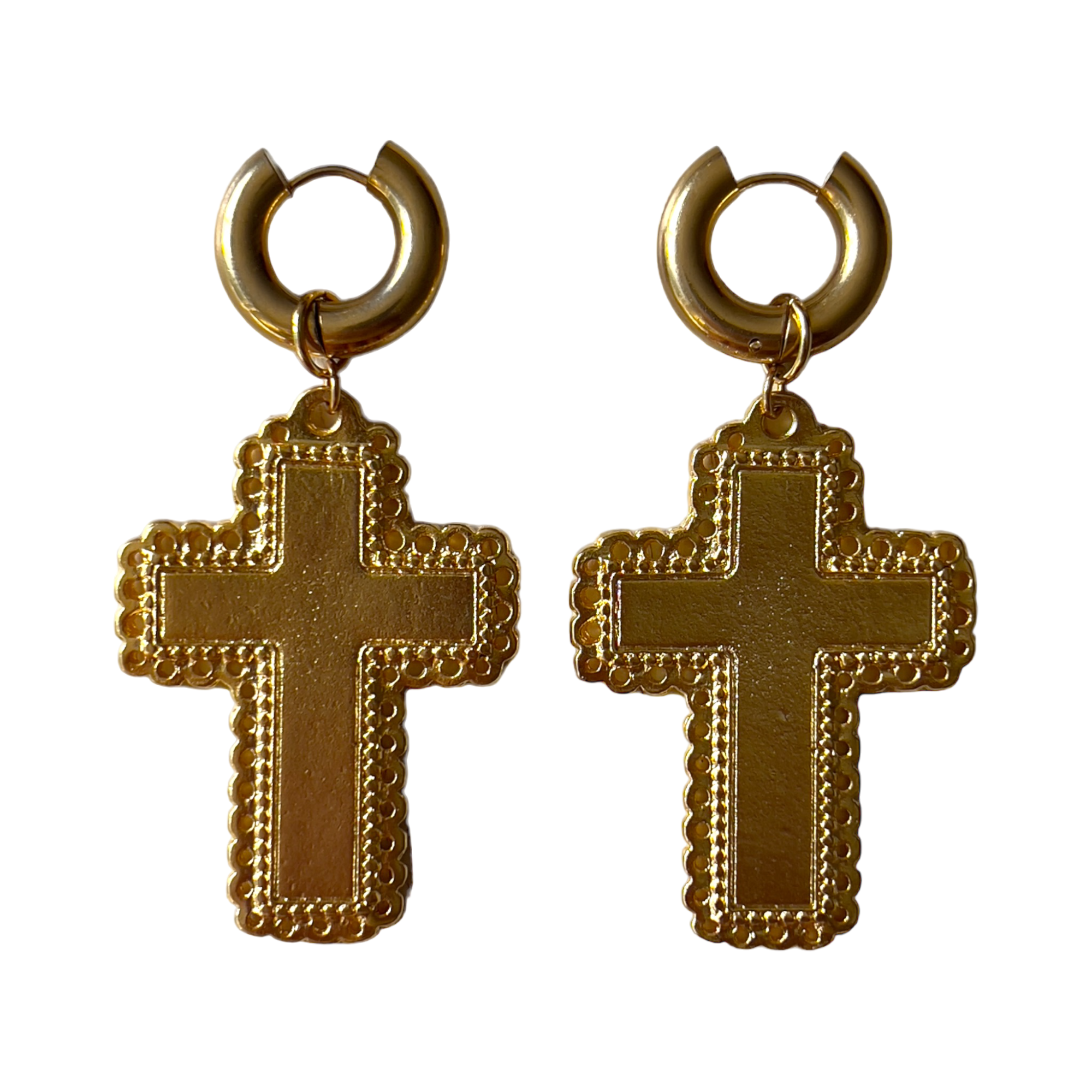 Madonna sale cross earrings